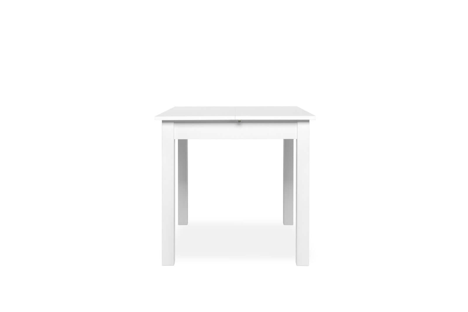 Tisch Coburg 80 weiß 80(120)x76,5x80 cm