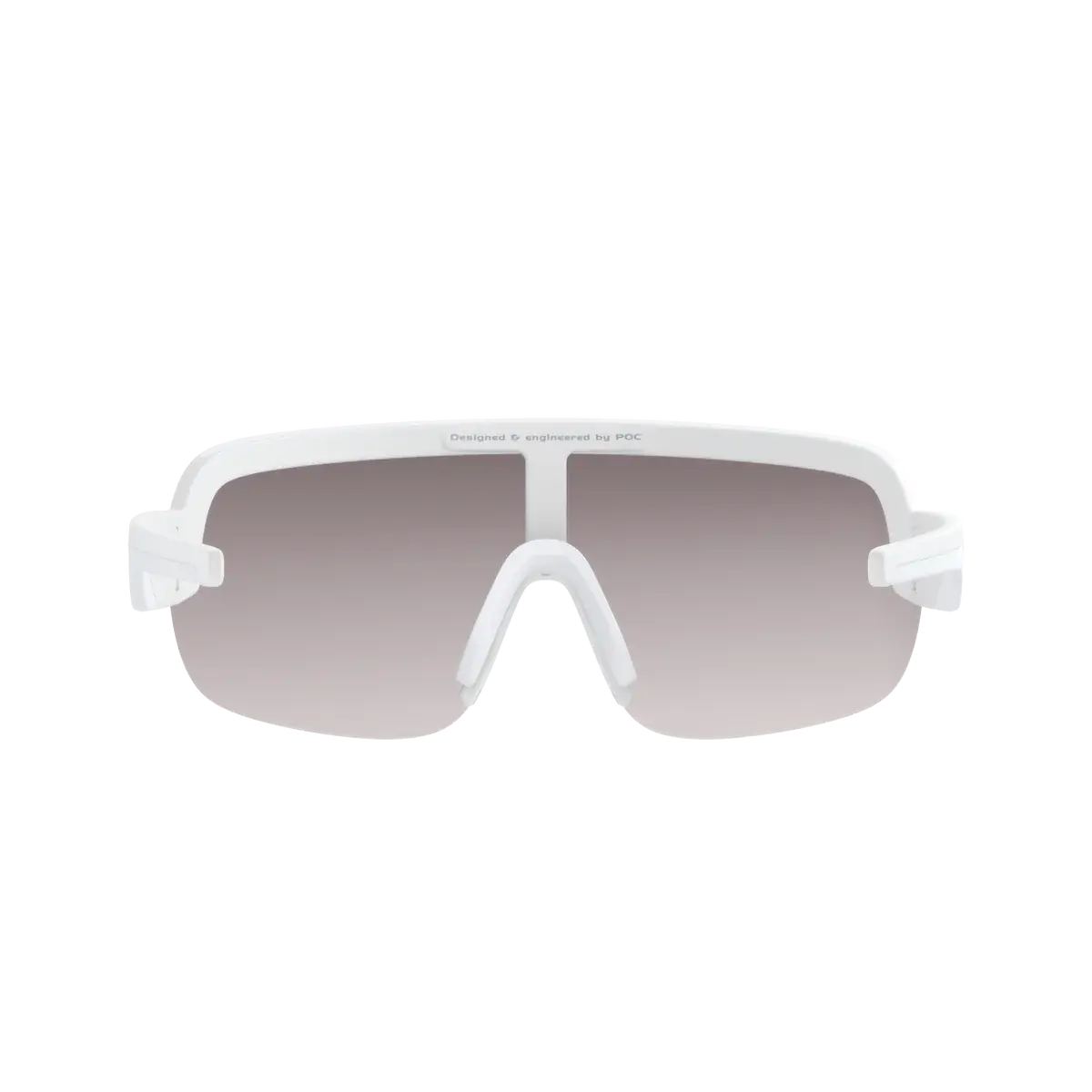 POC Aim Sport Zonnebril Wit met Road Lens Zilver