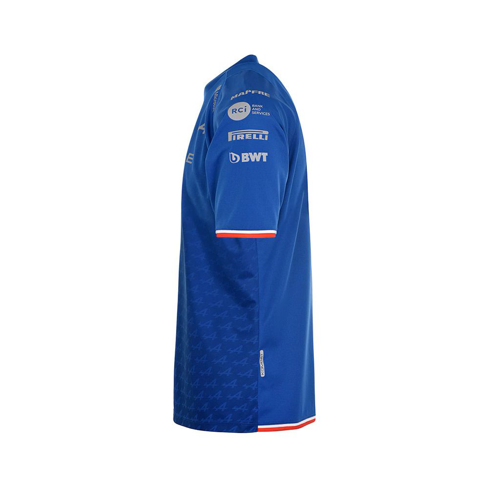 Kappa KOMBAT ALPINE F1 OCON - Maillot Homme blue royal marine/white/red