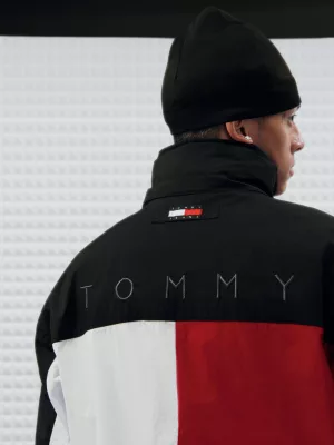 Tommy Remastered Jaqueta Dual Gender Signature Color-Blocked