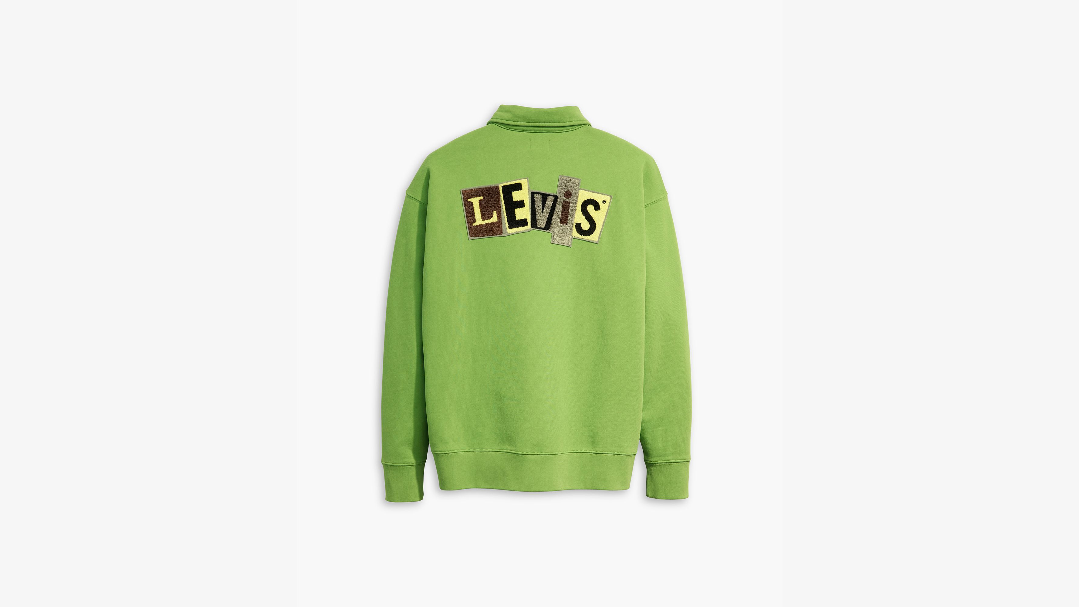 Levi's® Skateboarding sweat-shirt 1/4 zip - Jade Green - Vert