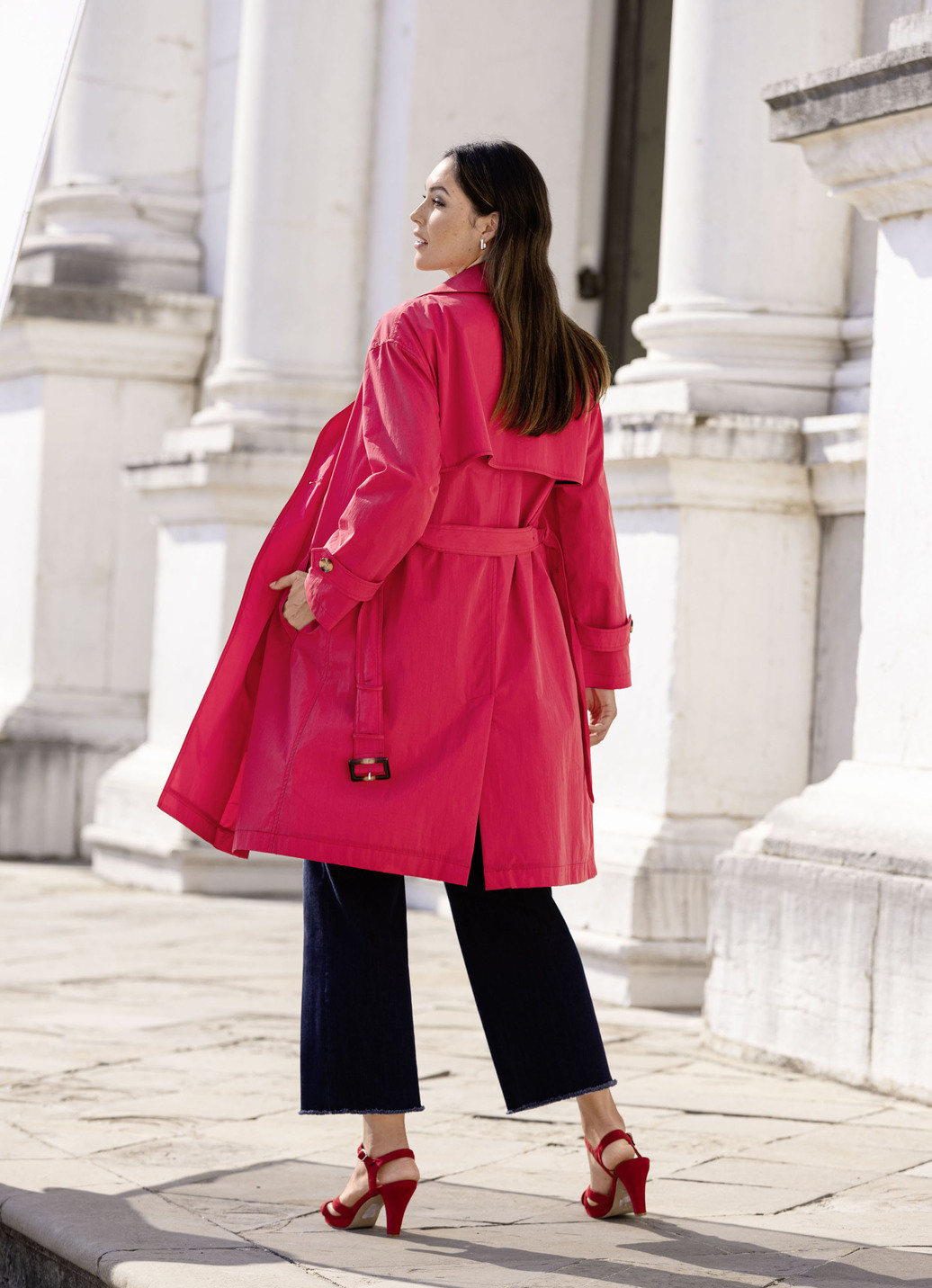 Trenchcoat mit Gürtel