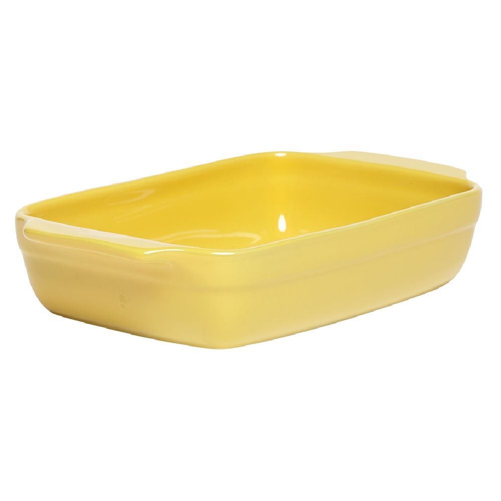 Moule à tarte gris avec plat rectangulaire jaune