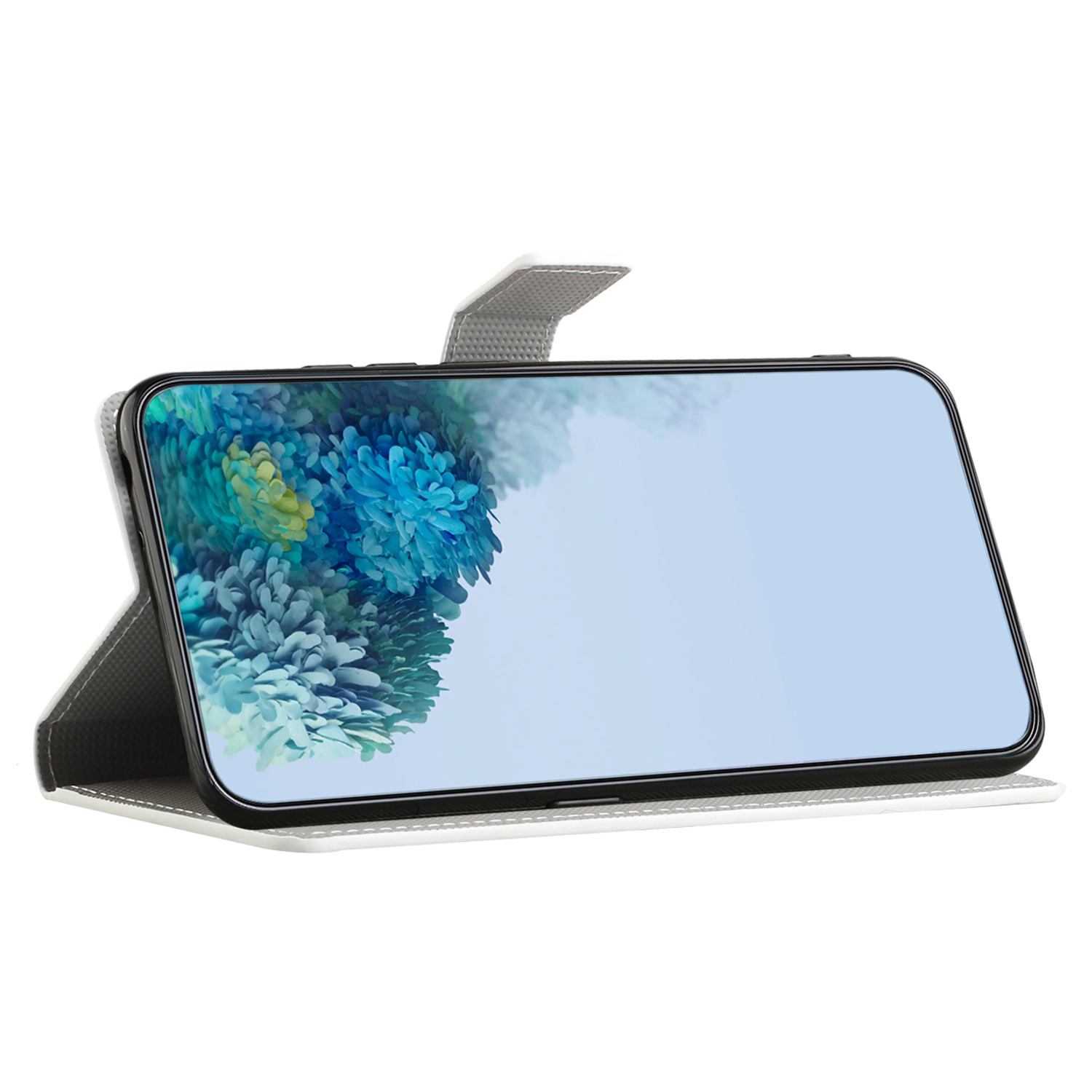 Samsung Galaxy S24 FE Leder Tasche - Lotus Blumen