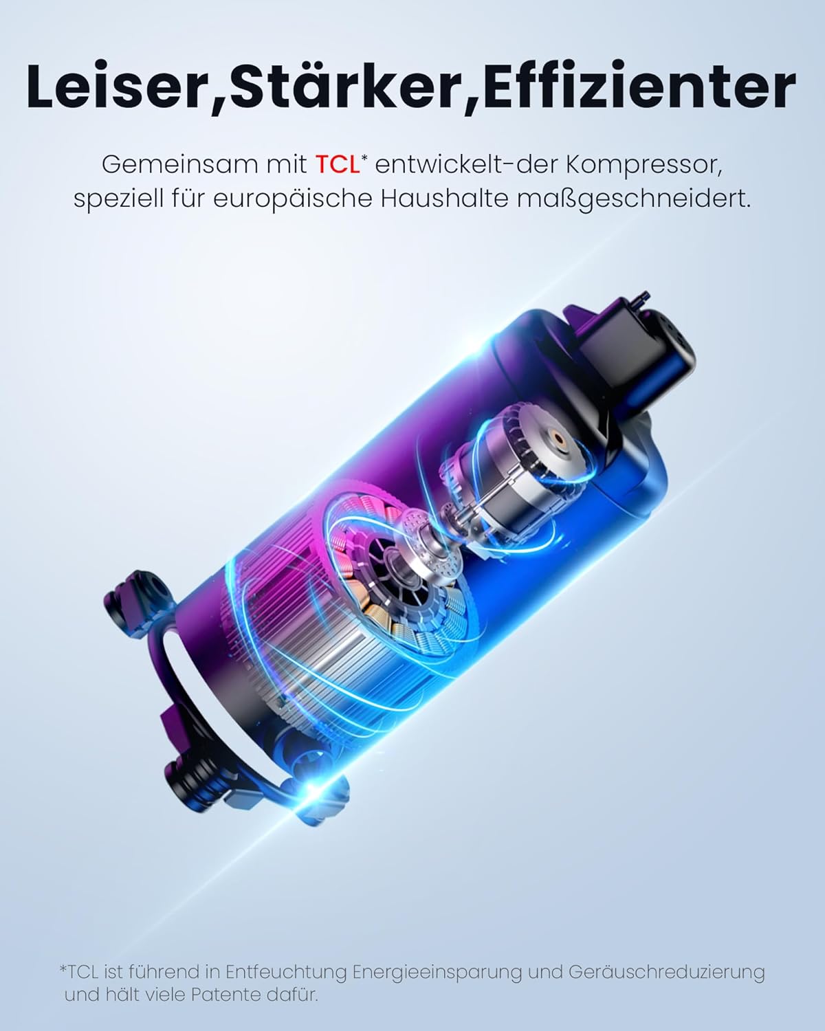 Newentor 12L Luftentfeuchter Elektrisch Keller 35dB, Entfeuchter Elektrisch Keller mit Ablaufschlauch 1m, Raumentfeuchter Elektrisch 25m²/122m³, 10 J. Gar., Filter, Timer