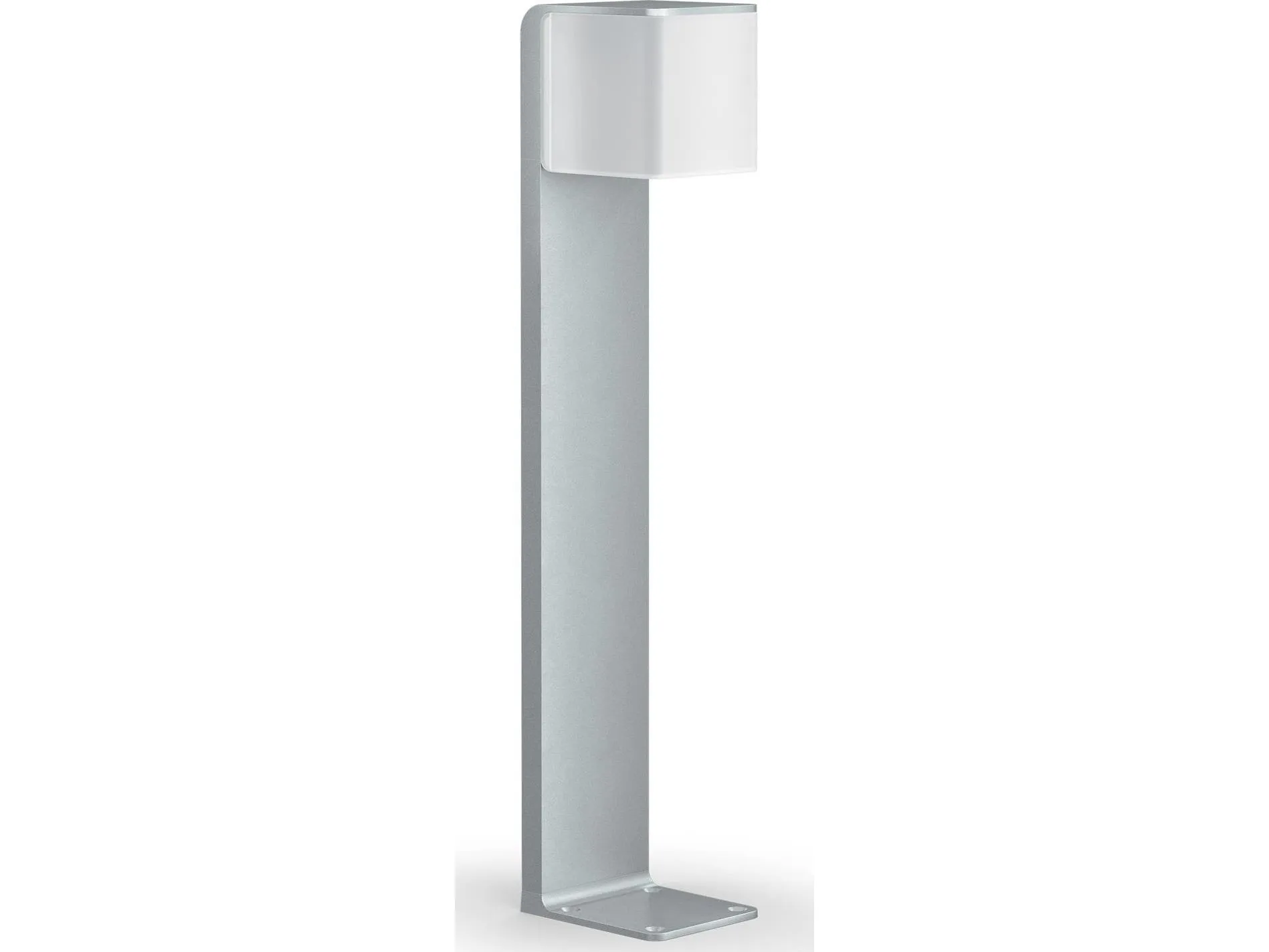 Steinel 055486 LED AUSSENLEUCHTE GL 80 SC SI LED-udendørs vægbelysning med bevægelsessensor LED (RGB) uden 9.1 W Sølv