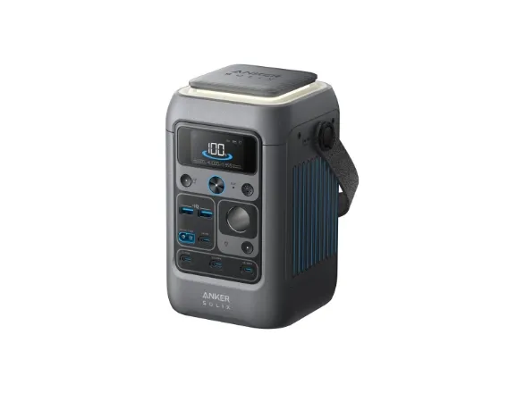 Anker SOLIX C300X DC - Transportabel strømstation - DC 11 - 28 / 5 / 9 / 15 / 20 / 28 V - 300 Watt - litiumjernfosfat - 90000 mAh - 288 Wh - Wi-Fi, Bluetooth
