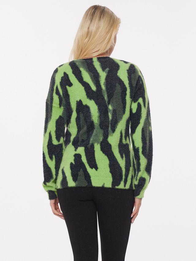 Pullover Flauschgarn Druck