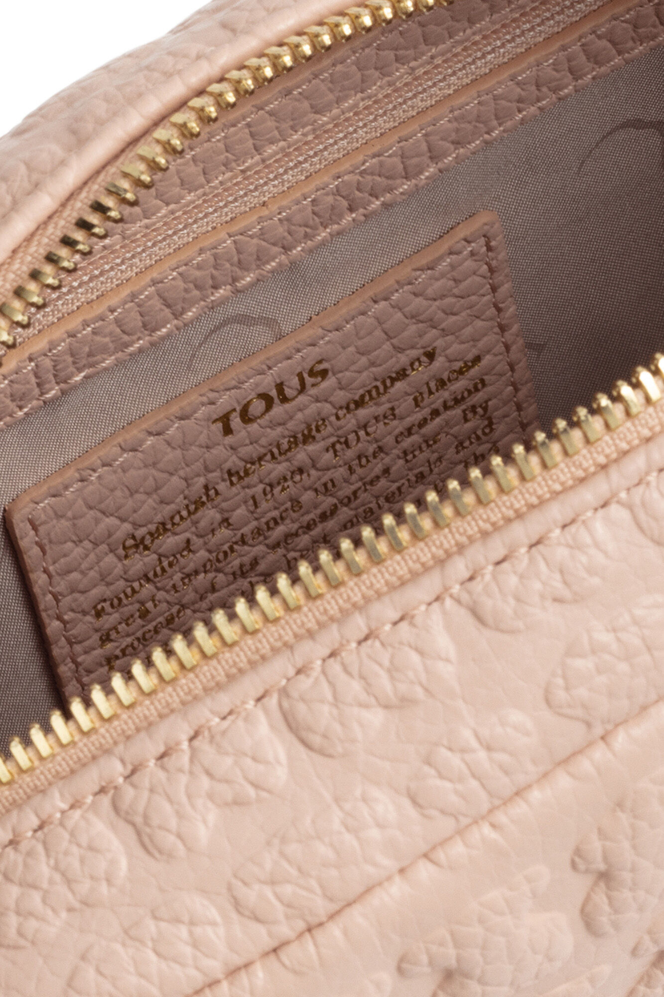 Bolsa de ombro Sherton em couro rosa - Rosa