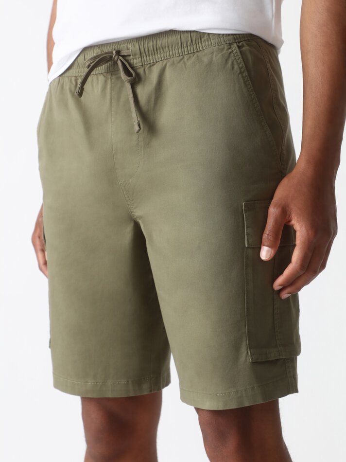 Bermuda jogger - cargo - Cáqui Médio