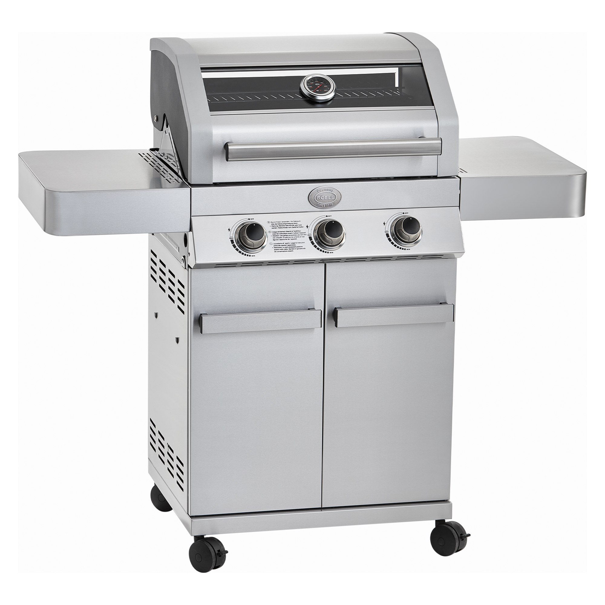 Gasgrill BBQ-Station Gourmet G3 Edelstahl 50mbar
