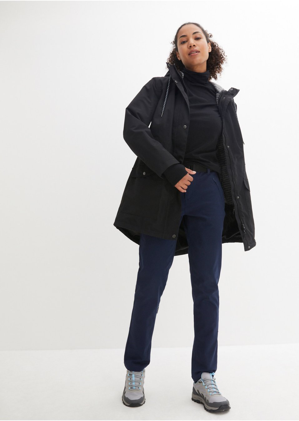 Veste longue 3 en 1 avec polyester recyclé