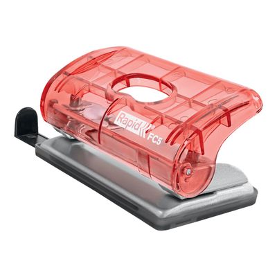 Rapid Colour'Breeze - Mini perforateur 2 trous - pour 10 feuilles - corail