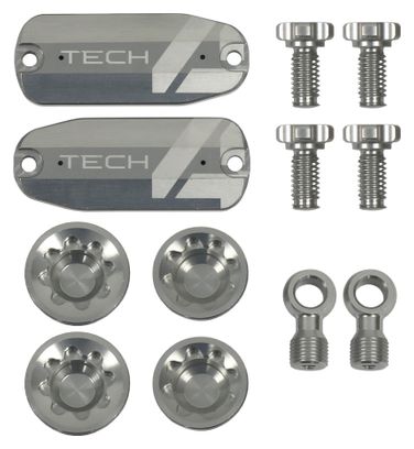 Kit de Customisation pour freins Hope Tech 4 E4 Argent