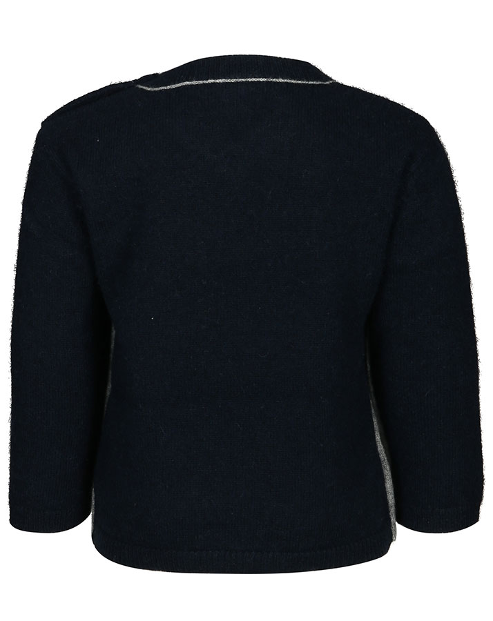 Kaschmir-Pullover BABY ECOLE BUISSONIERE in dunkelblau