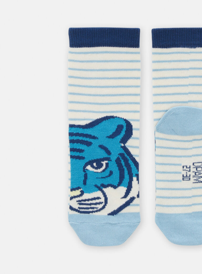 Chaussettes rayées à motif tigre pour garçon