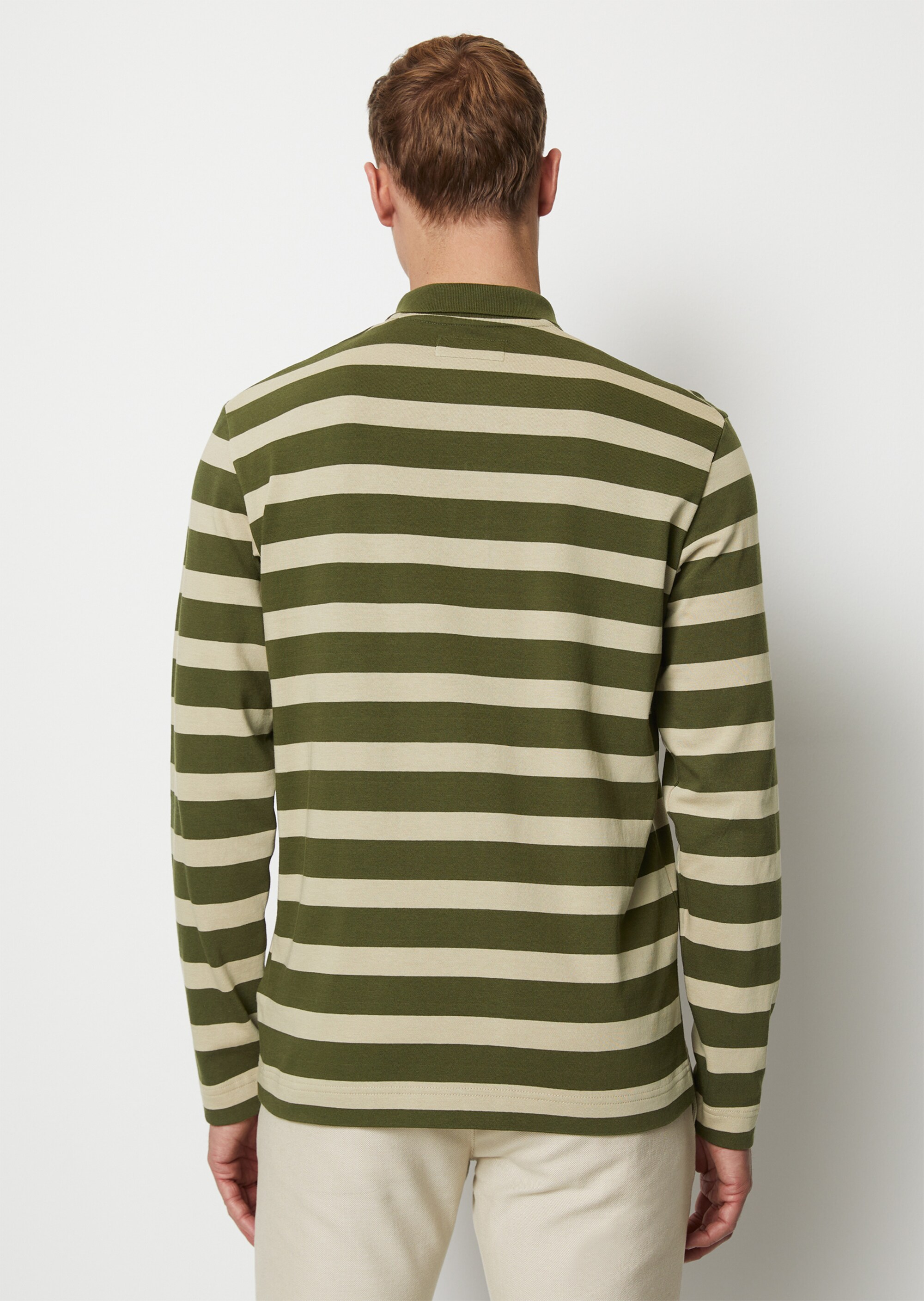 DfC Poloshirt Jersey regular mit garngefärbtem Streifenmuster