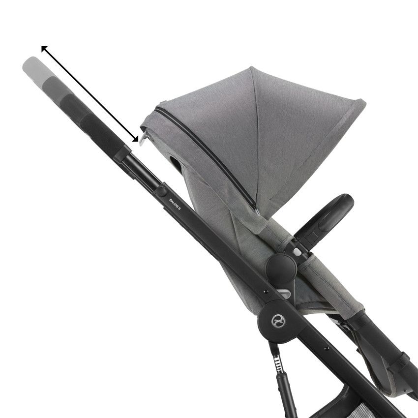 Poussette Balios S 2 en 1 - Châssis noir/Nebula black - Ecru