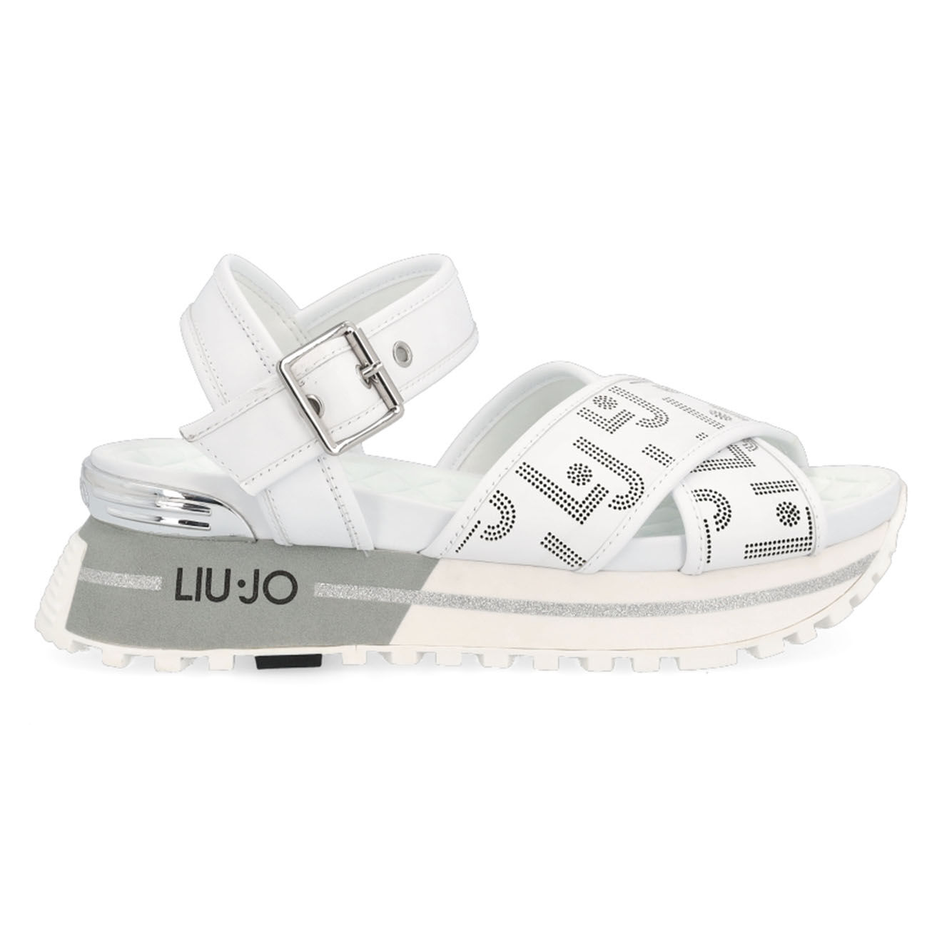 Liu-Jo Sandales en Cuir Peran blanches