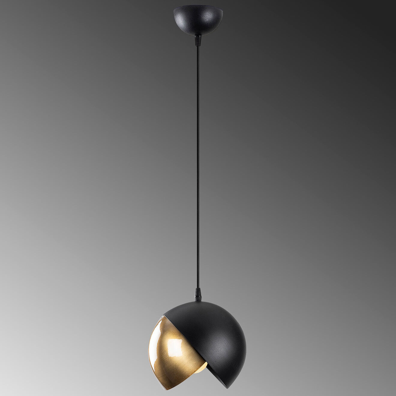 Opviq Suspension Berceste noir/doré - 20x114 cm