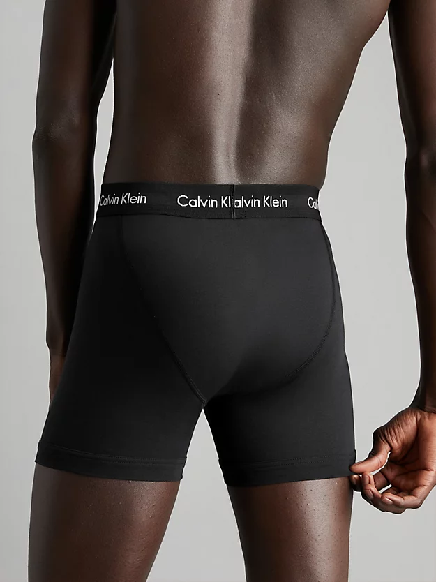 Pacote com 3 Cuecas Boxer Longas - Algodão Elástico com Redução de Pressão