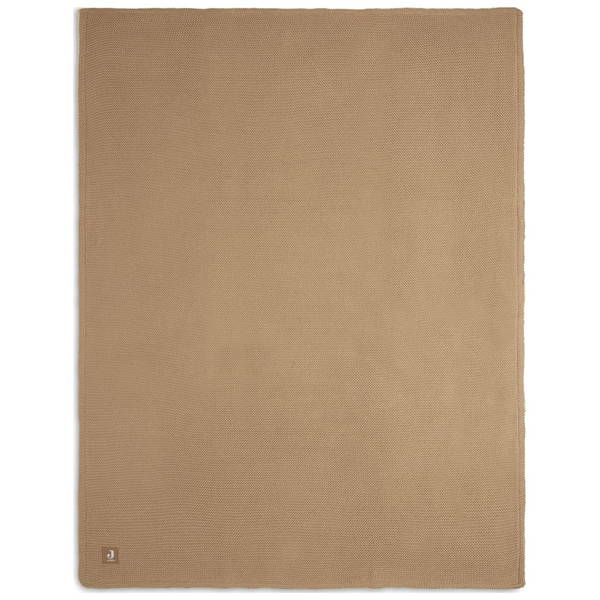 JolleinJollein   Decke Fleece basic knit biscuit 100x150 cm