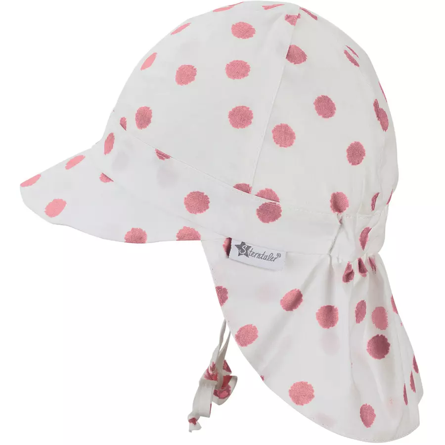 Sterntaler Schirmmütze mit Nackenschutz rosa