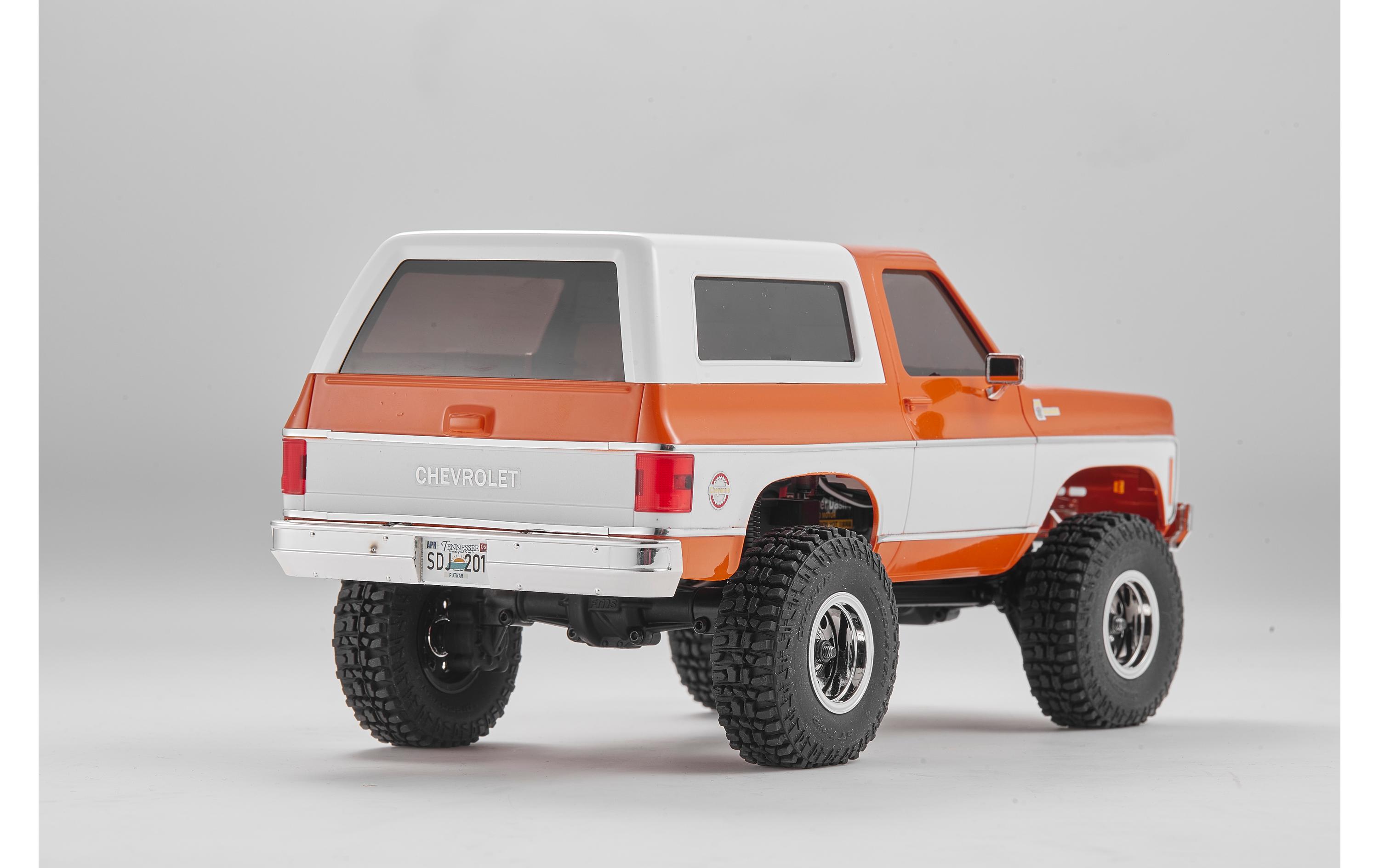 Scale Crawler Chervolet K5 Blazer, Orange, RTR, 1:24<br>FCX24 Mini Rock Crawler mit detaillierter Chevy Blazer Karosserie und 2-Gang Getriebe