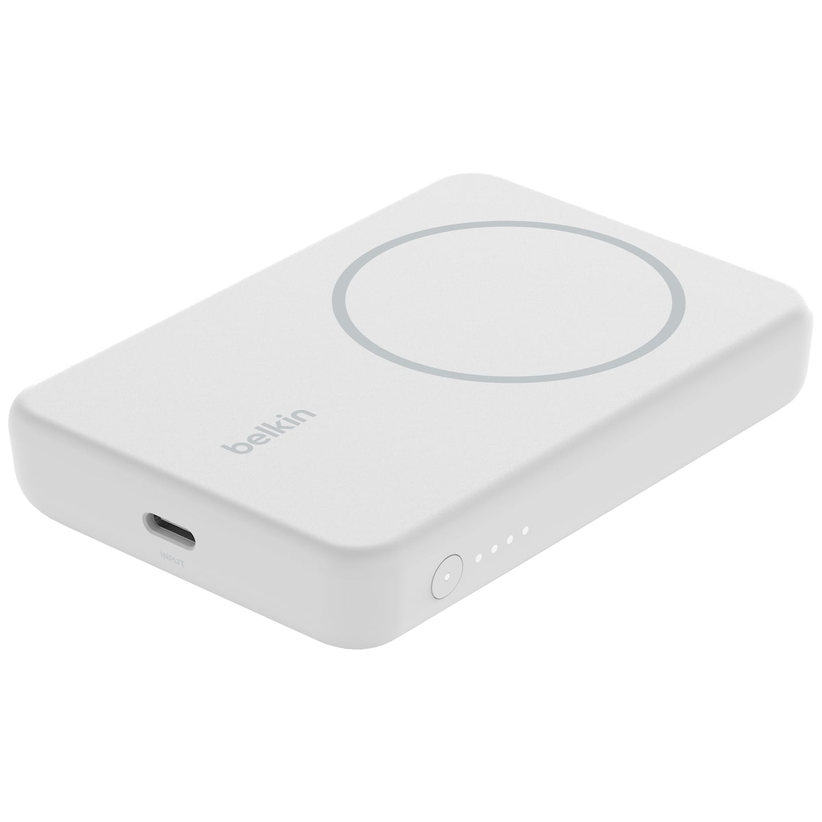 Belkin 5000 mAh trådløs lader (hvit)