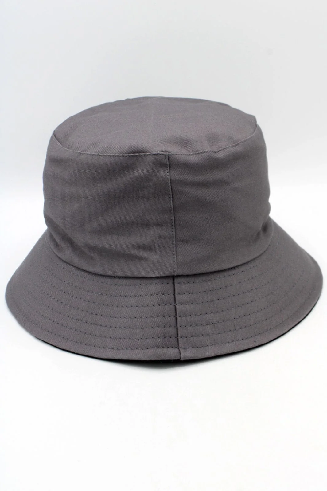 Anobel Copenhagen Reversible Two-Tone Cotton Bucket Hat New 12577 dark gray