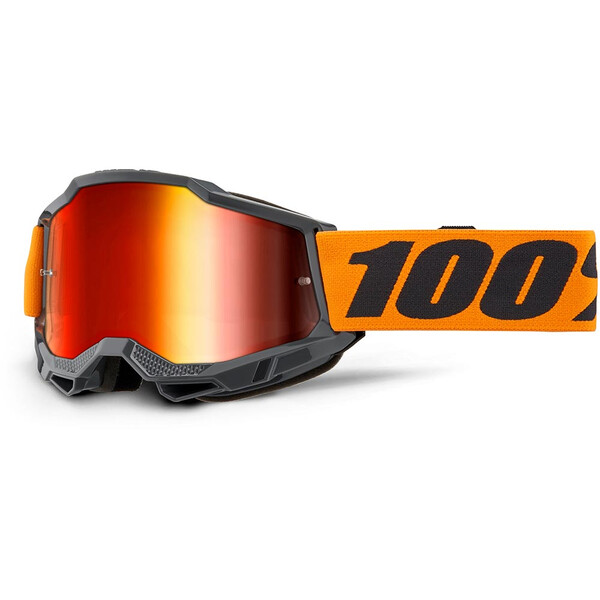 100% - Masque Accuri 2 - Ecran Mirror Orange / Rouge / Iridium