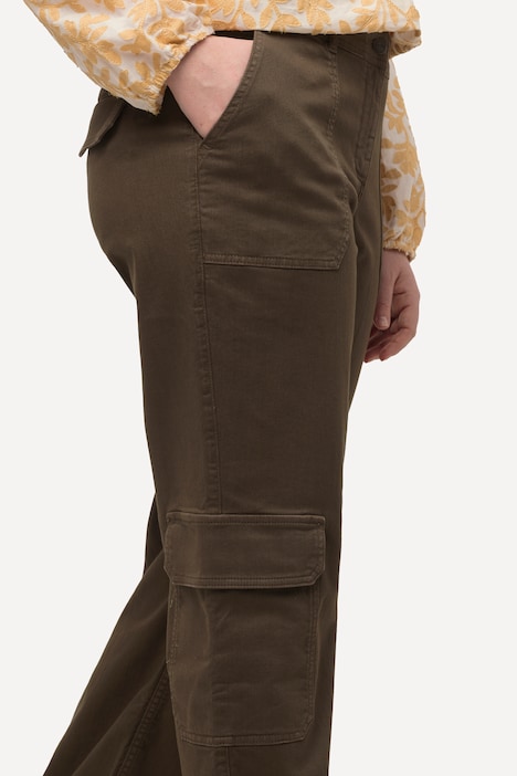 Cargohose Mary, weites Bein, Cargotaschen, Biobaumwolle