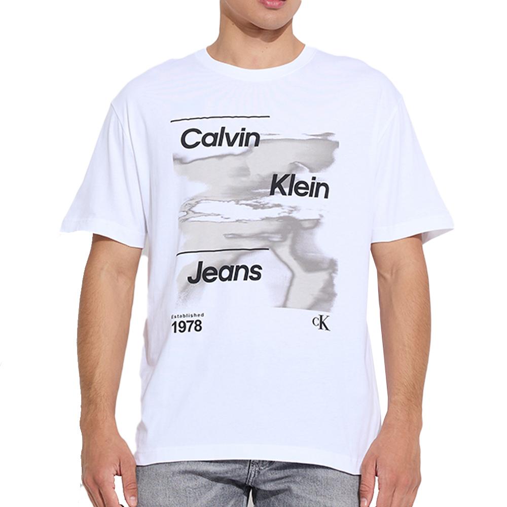 Calvin Klein Jeans T-shirt Blanc Homme Calvin Klein Jeans Diffused