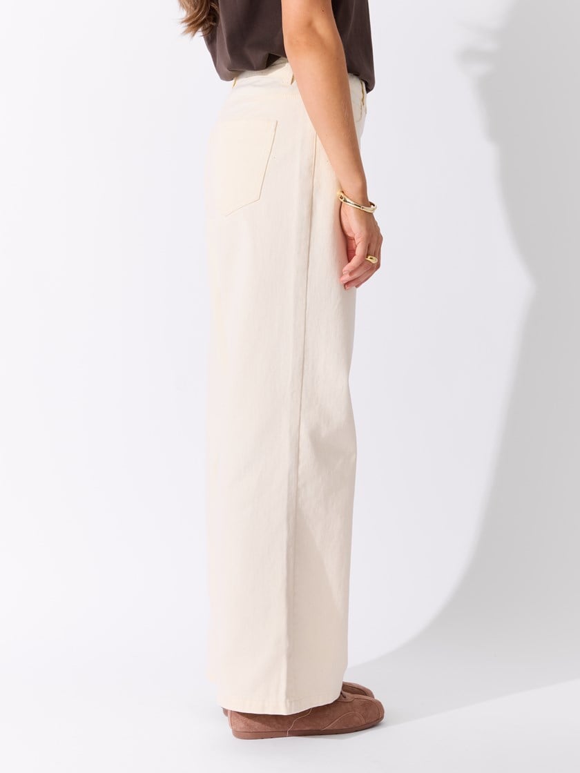 Estelle wide bukse Transparent Yellow