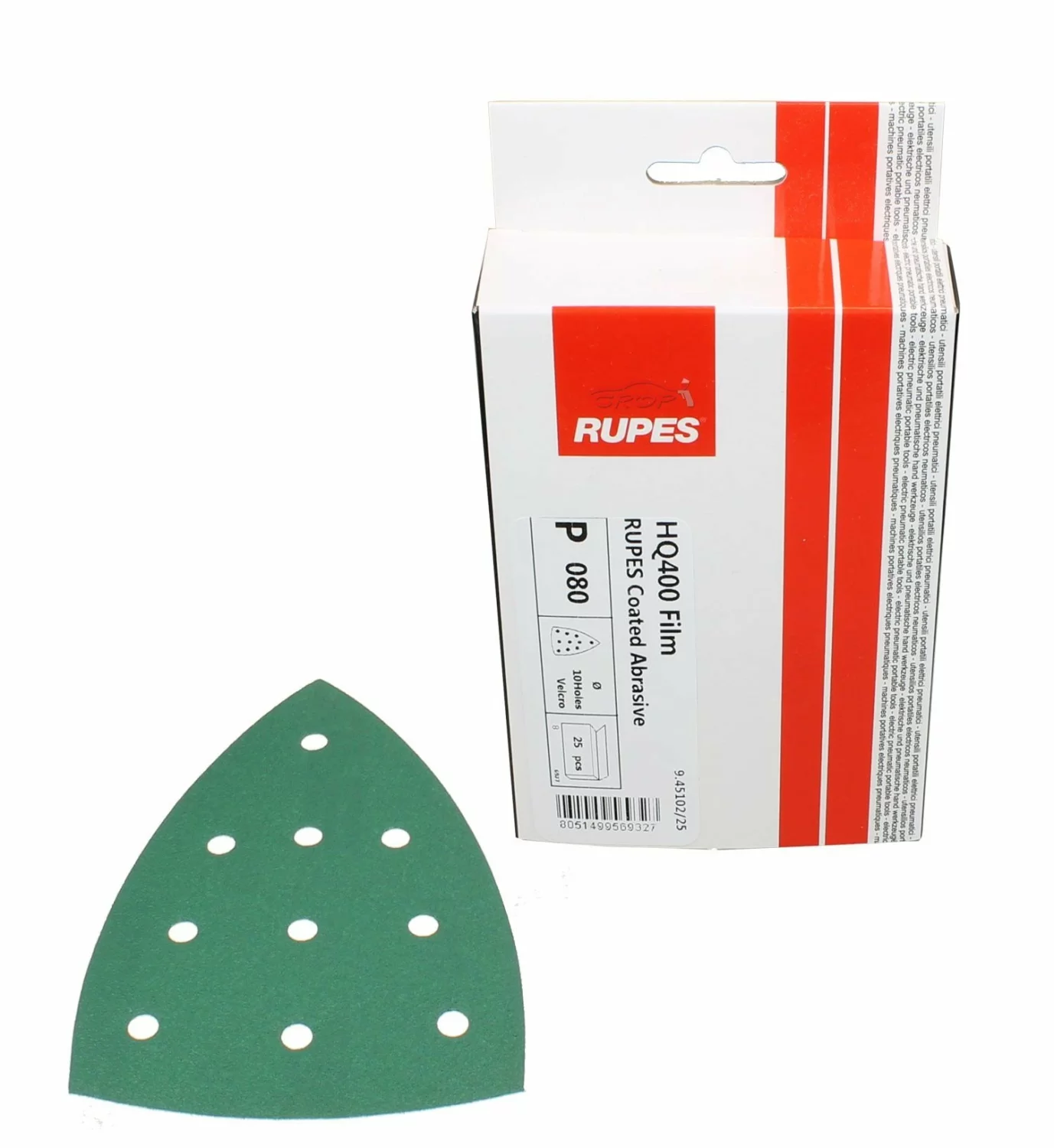 Rupes Hq400 Schuurfilm Polyester Delta P280 25 St