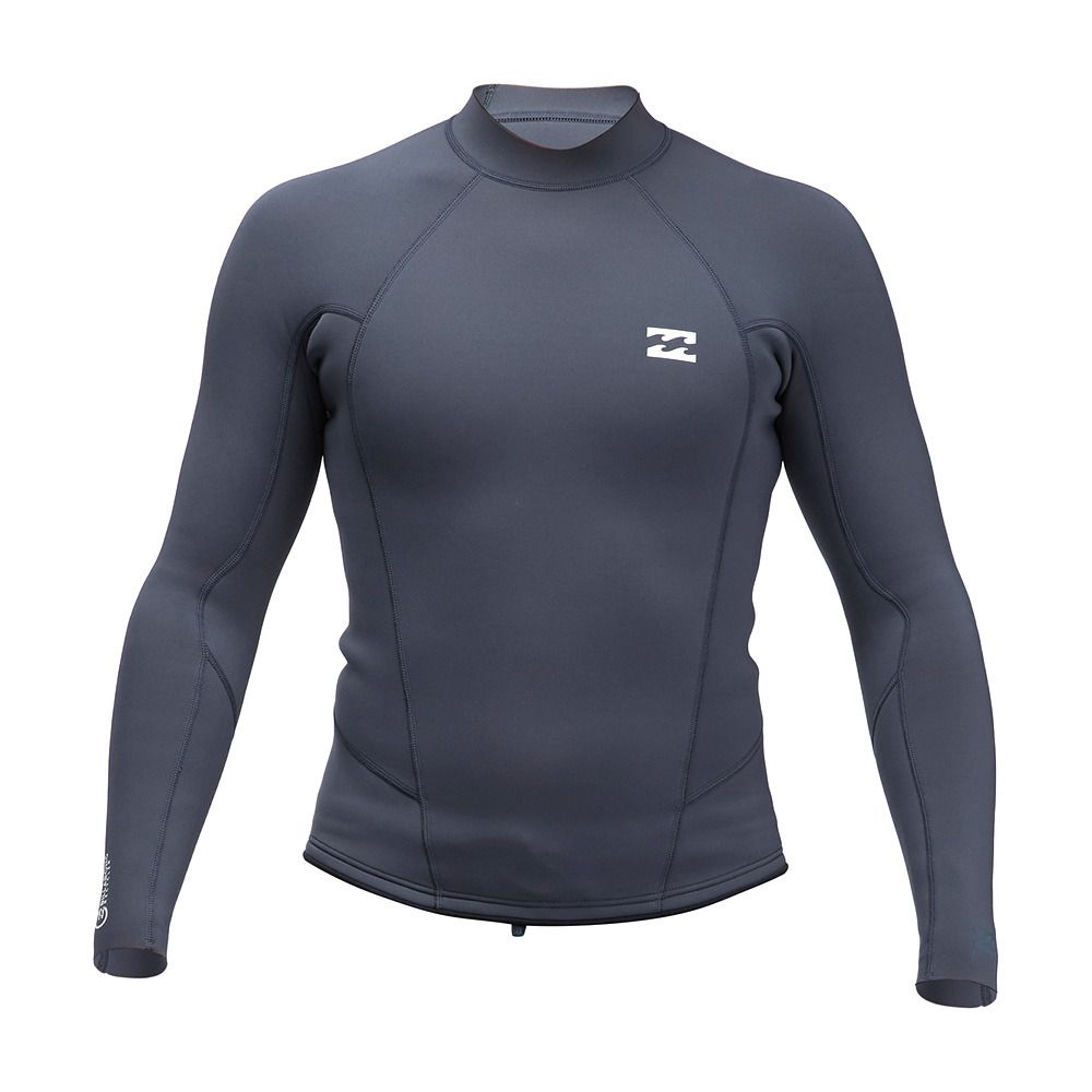 Billabong ABSOLUTE JACKET BACK ZIP - Top néoprène 2/2mm Homme graphite