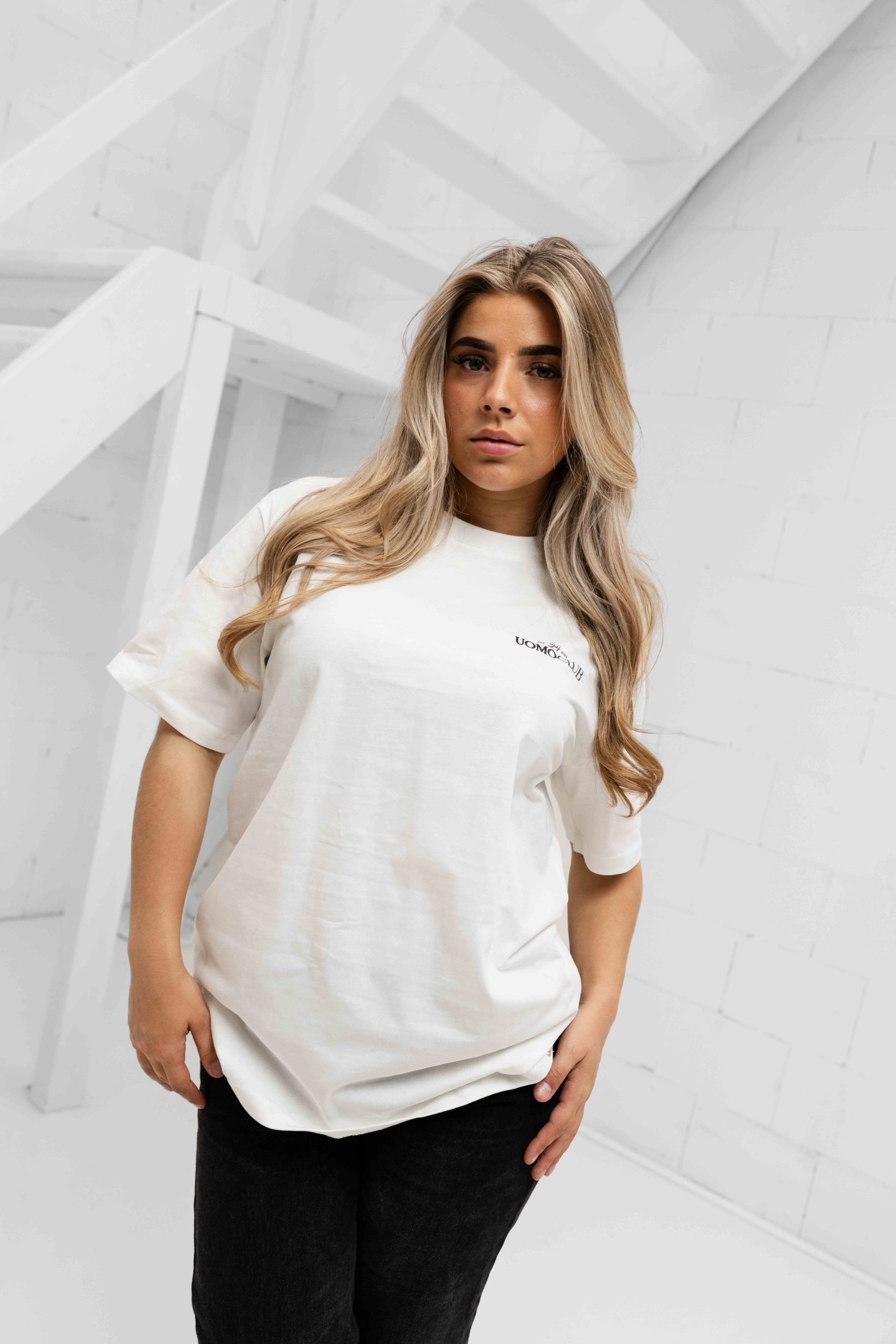 24 Uomo Club T-shirt Dames Off-White