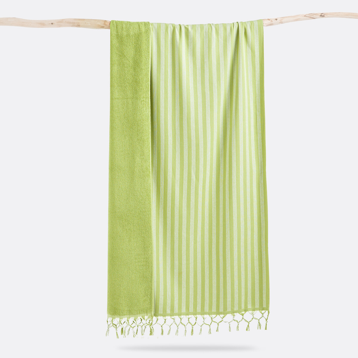 LA REDOUTE INTERIEURS<br>Fouta XL, forro em tecido atoalhado 360 g/m², Ischia