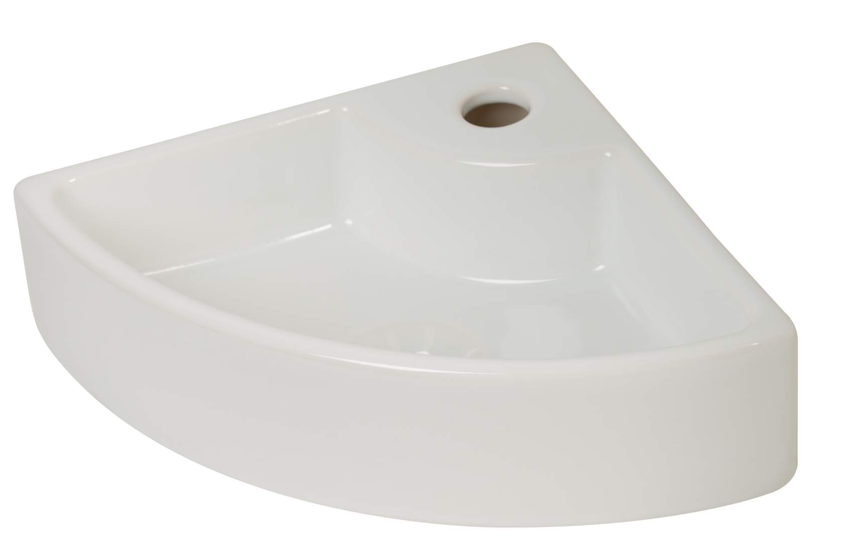 Plieger Miami hoekfontein 32x32cm wit