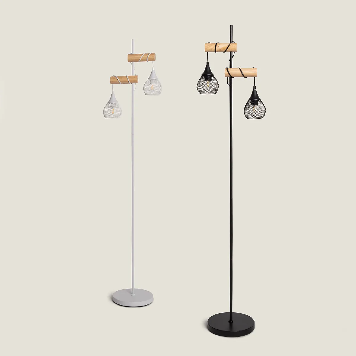 Ledkia Monah Lampadaire WiFi Blanc