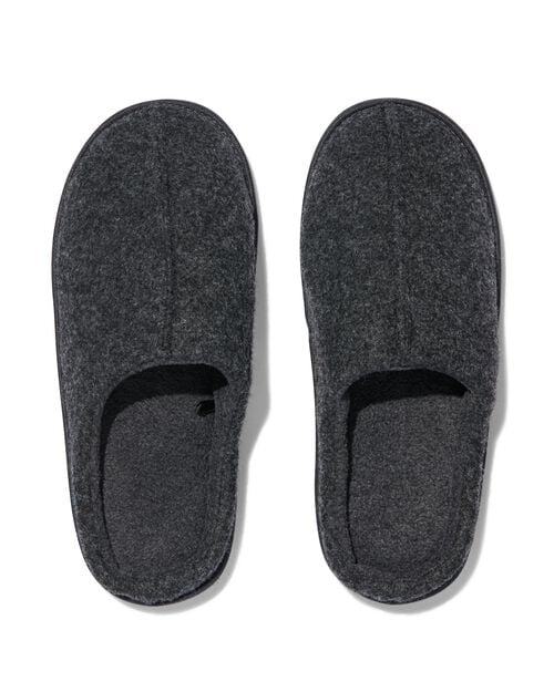 pantoufles en feutre pour hommes anthracite