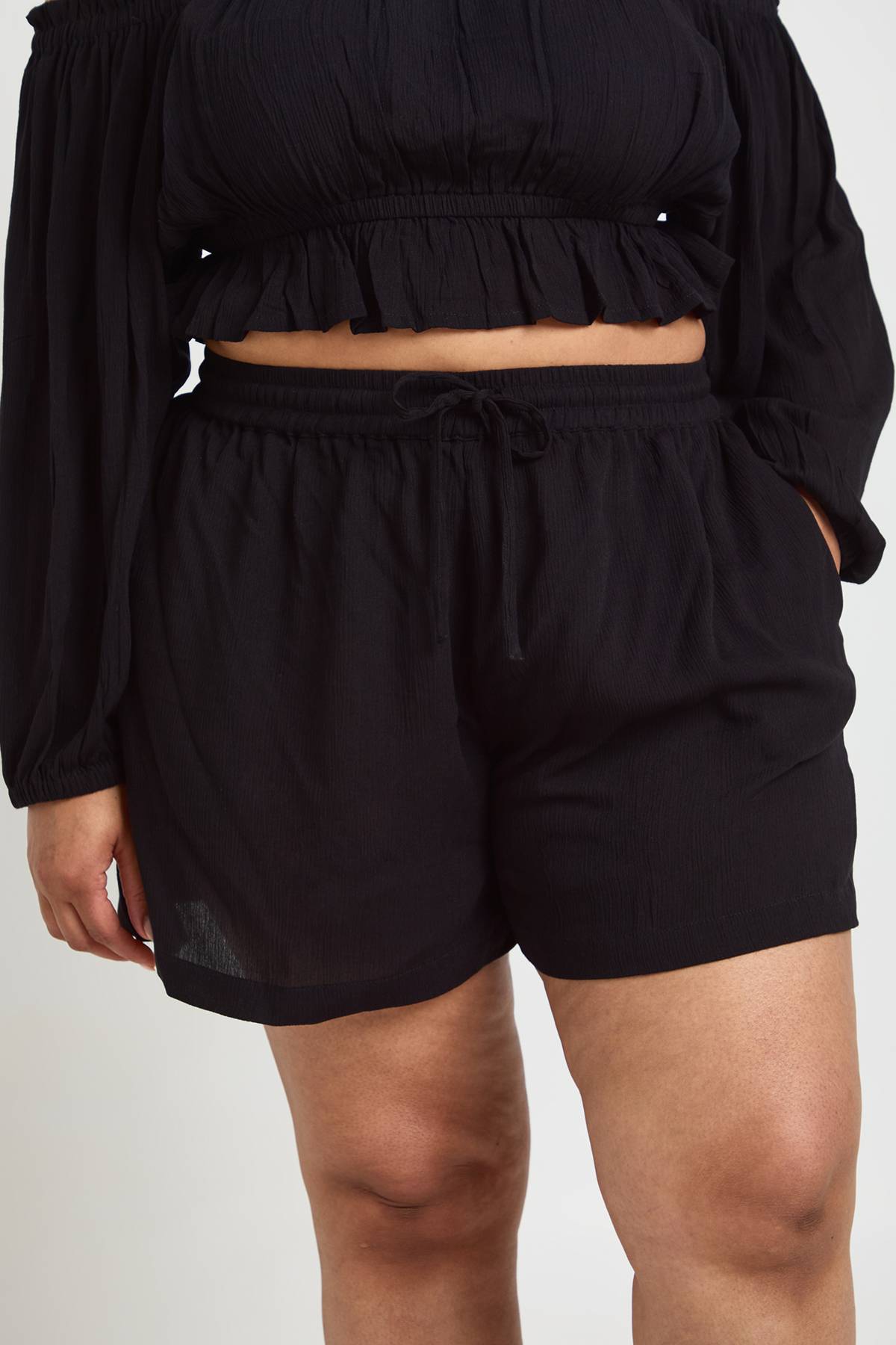 boohoo Short De Plage Texturé Grande Taille