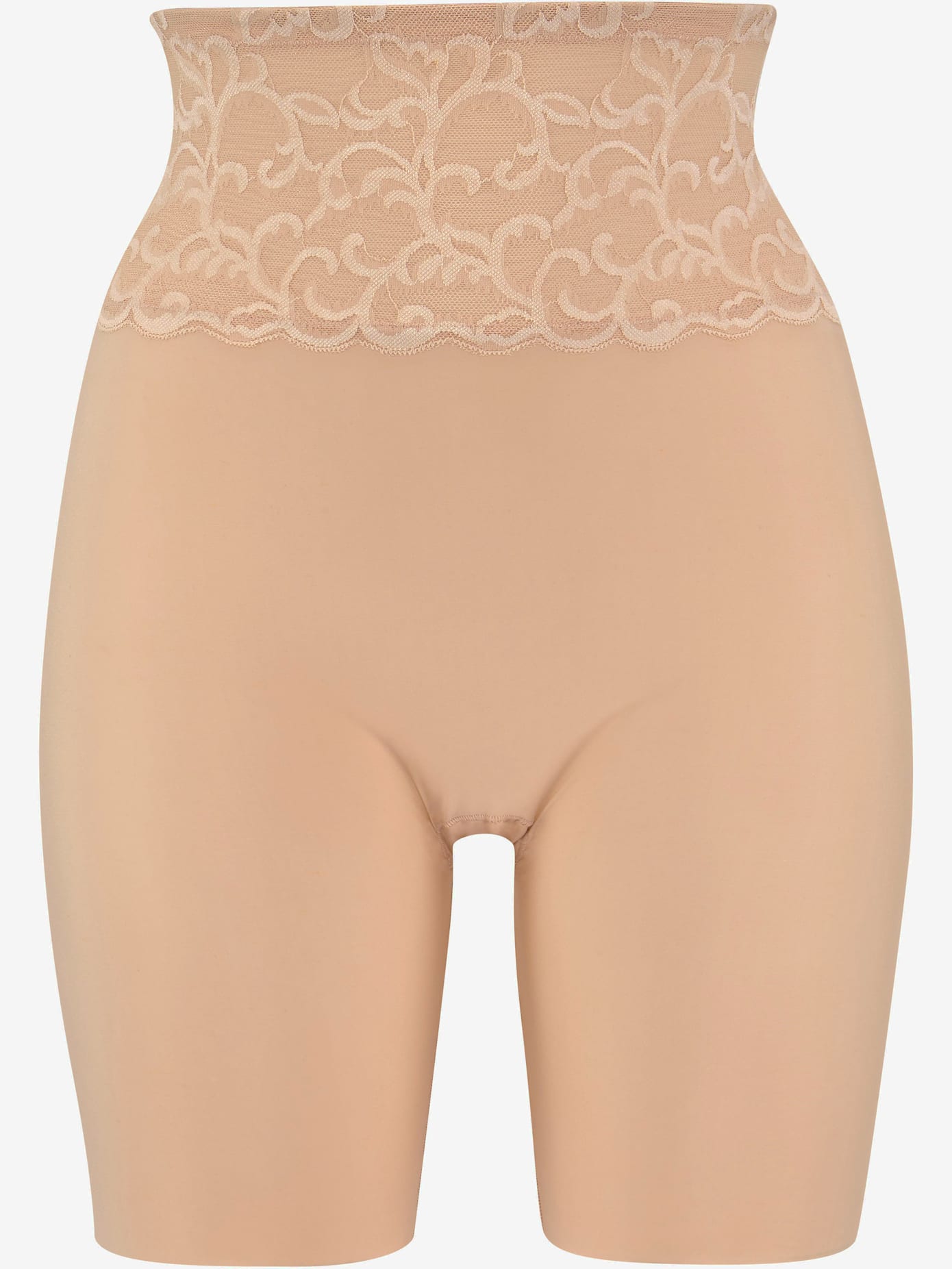 Slips modelants panty long féminin et modelant avec large ceinture en dentelle