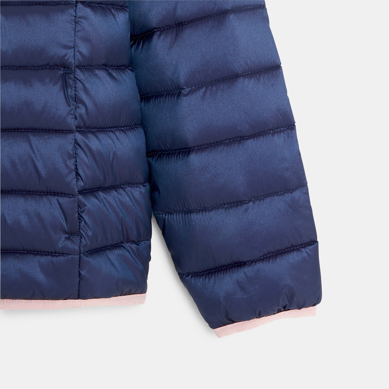 Doudoune chaude et légère bleue fille