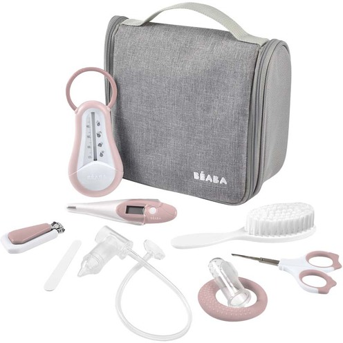 Trousse de toilette nomade 9 accessoires Old Pink - BEABA
