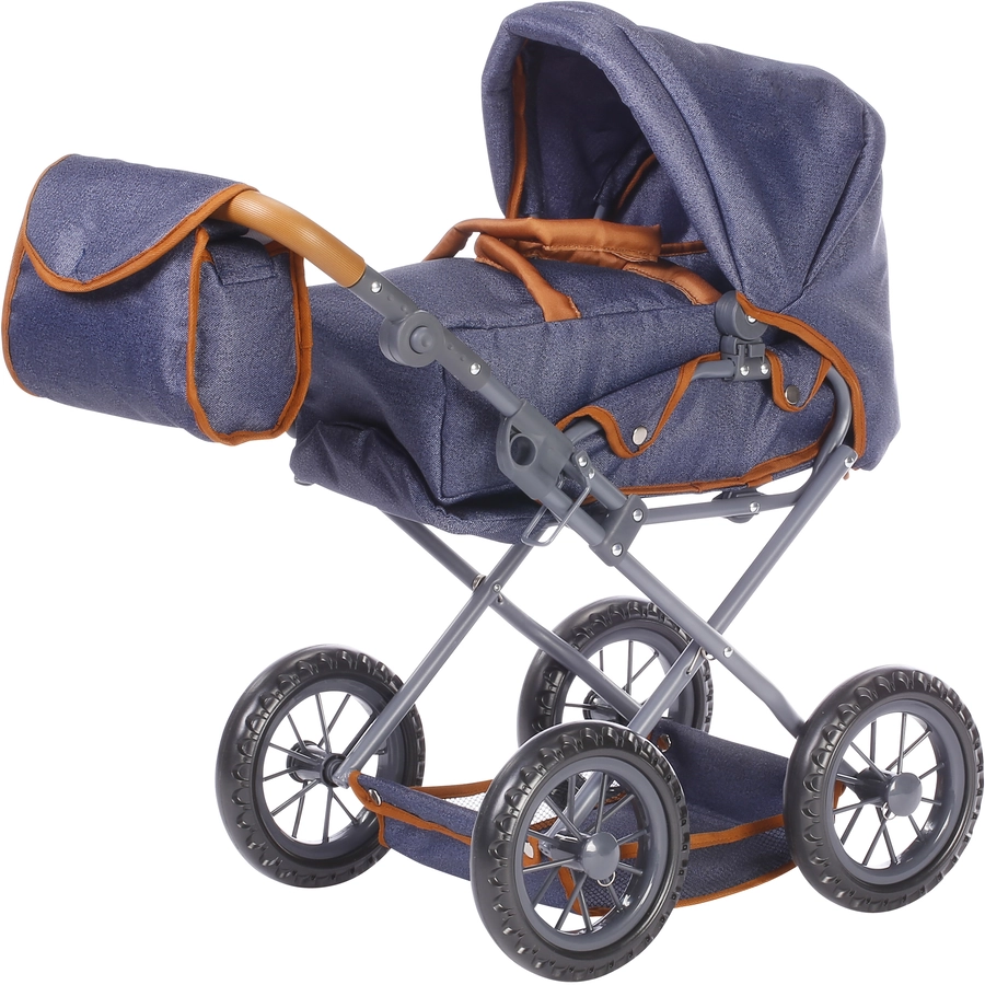 knorr toys® Puppenwagen Ruby - dark blue blau