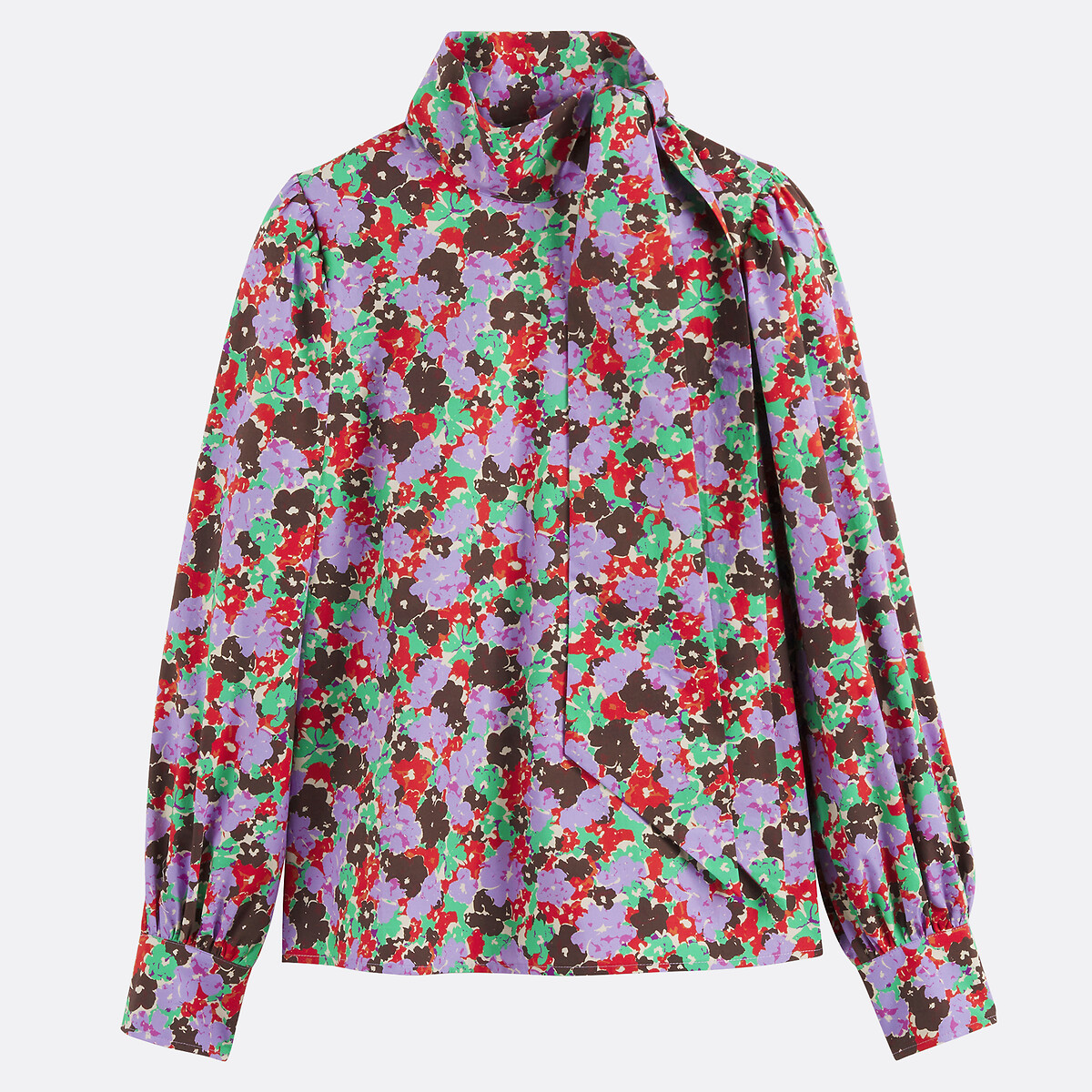 COLEÇÕES LA REDOUTE<br>Camisa de manga comprida Lavalière com estampa floral