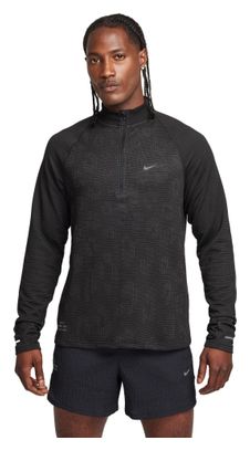 Haut thermique 1/2 Zip Nike Pinnacle Running Division Noir Homme