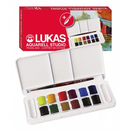 Lyra Aquarellkasten Travelbox mit Pinsel