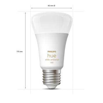 Philips Hue White ambiance 10,5W E27 1100lm dimbaar